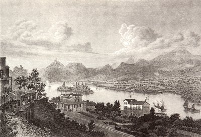 Drachenfels Nonnenwerth Rolandseck by Pierre Joseph Redouté